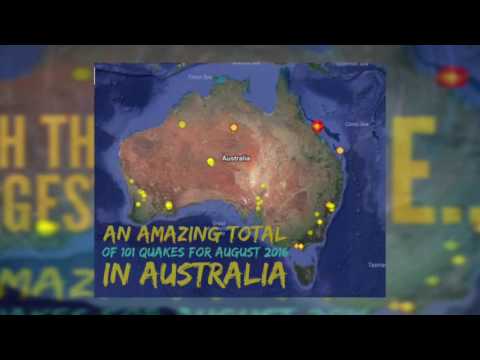 Australia has 101 earthquakes in August 2016