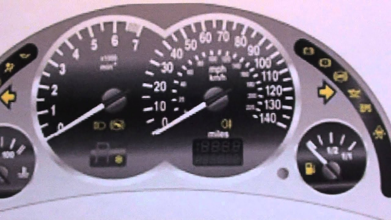 Vauxhall opel tigra b dashboard warning lights symbols diagnostic
