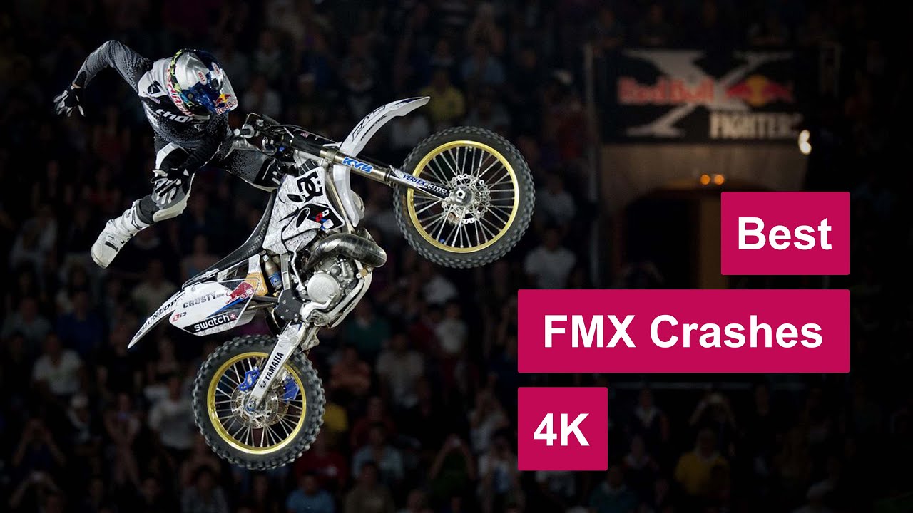 Best FMX Freestyle Motocross Crashes 4K 