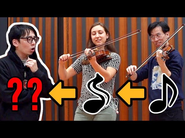 Non-Violinist Friends Try to Play the Violin class=