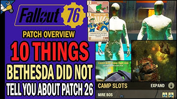 Fallout 76 Update 26: 10 Things Bethesda Didn