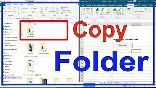 Copy Folder using VBA | VBA code to copy folder into another location