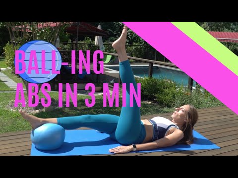 Ball-ing Pilates Abs in 3 Minutes! | Pilates with Amanda ab workouts with resistance bands