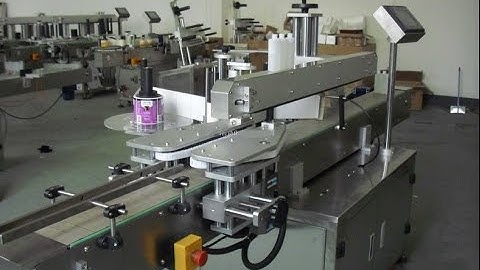 High speed labeling machines two-side labeller flat bottle label applicator supplier