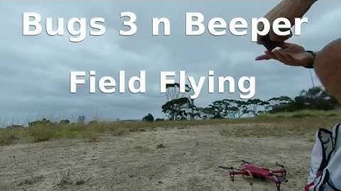 MJX Bugs 3 flying a rough field. Love that beeper!
