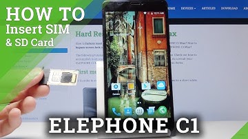 How to Install Micro SIM  in ELEPHONE C1 Max - Insert Micro SD