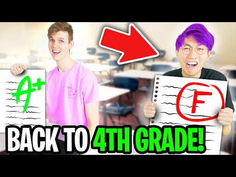 LankyBox GOES BACK TO 4TH GRADE!? (*LANKYBOX CHILDHOOD STORIES* JUSTIN FACES HIS FEAR!!)