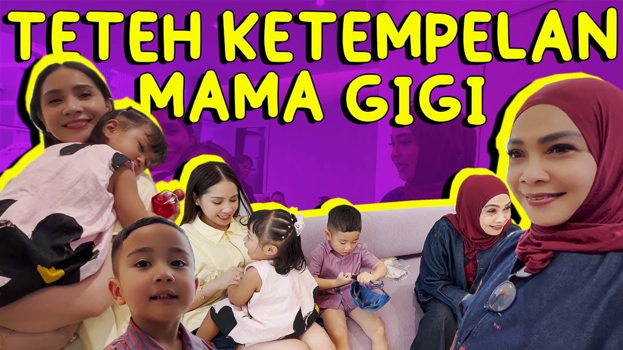 MAMA RIETA KETEMU CUCU2.. TETEH LILY GAK MAU LEPAS DARI MAMA GIGI!!