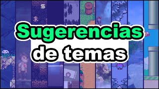 🙋‍♂️ Sugerencia y solicitud de temas