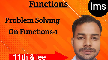 Relation and Function-01 Crack good Questions on Domain and Range of Functions | Class 11thIIT (JEE)