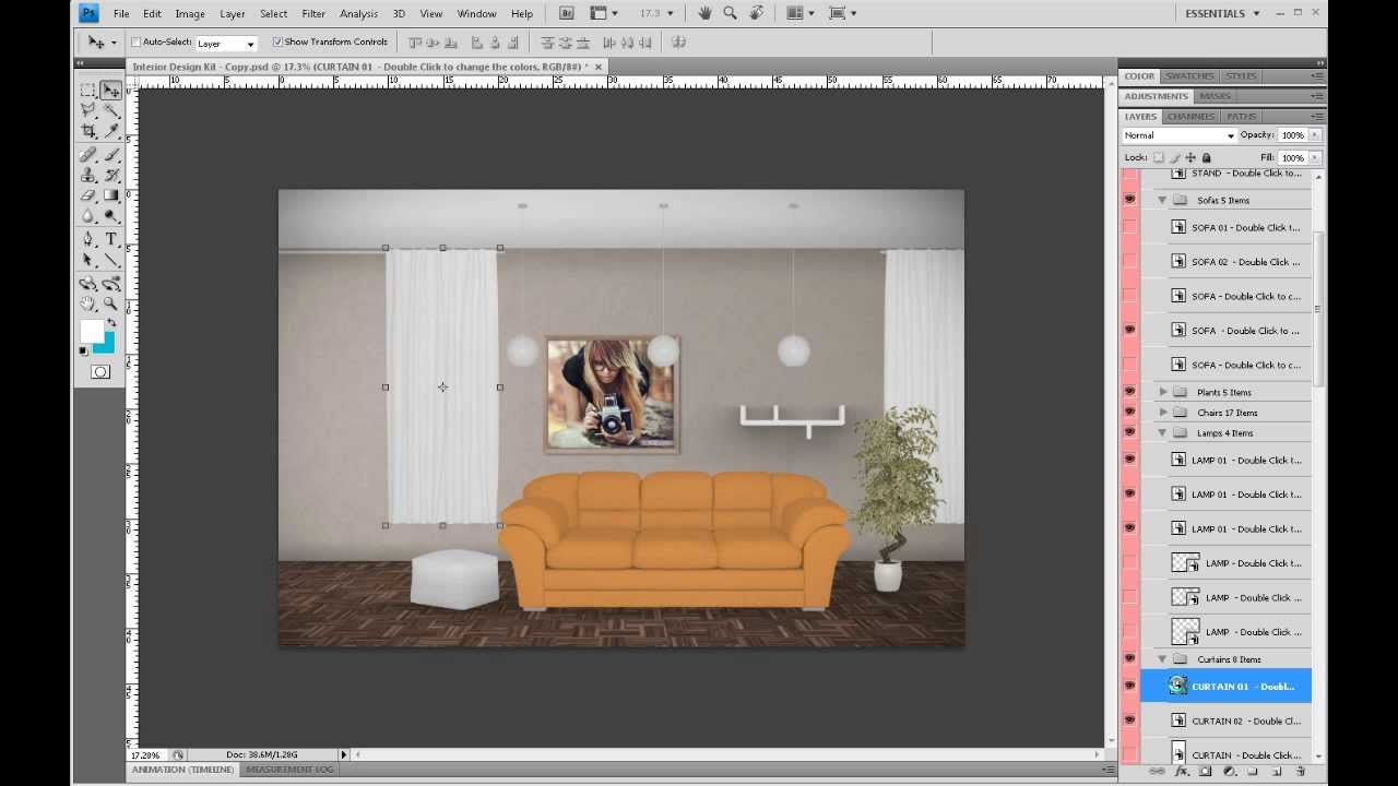 Photoshop Tutorial How to Make Grass Green and Paint a House - YouTube