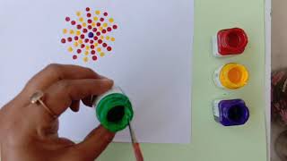 bud ear painting dot creative easy activities