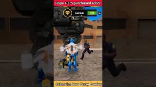 Rope Hero purchases a robot 🤖🤖 || #viralgame #ropehero screenshot 2