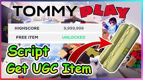 [Event] Roblox Tommy Play Script - Infinite Score (Free UGC)