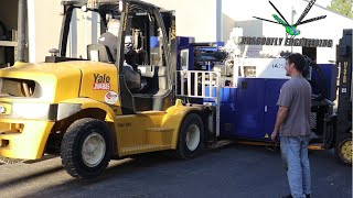 Moving a 13 ton Injection Molding Machine