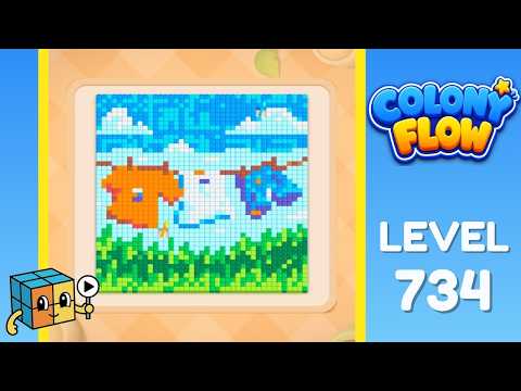 Colony Flow Level 734 Walkthrough Solution