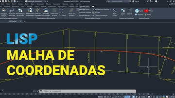 LISP GERAR MALHA DE COORDENADAS NO AUTOCAD