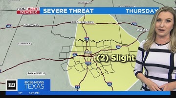 Large hail, damaging winds, tornadoes possible Thursday