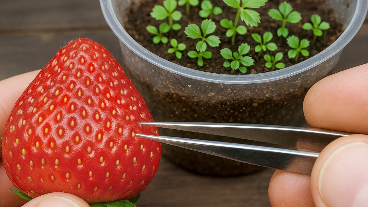 🍓 Как вырастить растения клубники ➤ из покупной клубники 👉 3 метода