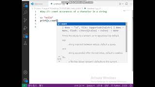 Day 27: Python Program to Count Occurrences of a Character in String