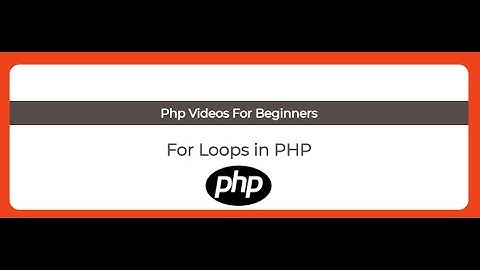For Loop in PHP