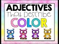 Understanding Adjectives and Colors