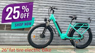 Wildeway KW26 fat tire electric bike for men women adults unboxingcommuter city bicycle#ebike#sale