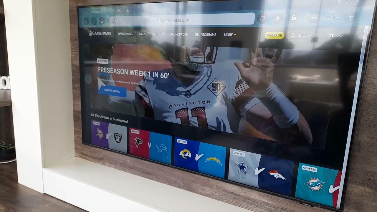 Assistir Game Pass NFL na TV Samsung 50 #nfl #gamepassvivo #assistirnfl -  YouTube