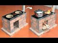 The idea of ​​making a wood stove from cement - Stove to save firewood