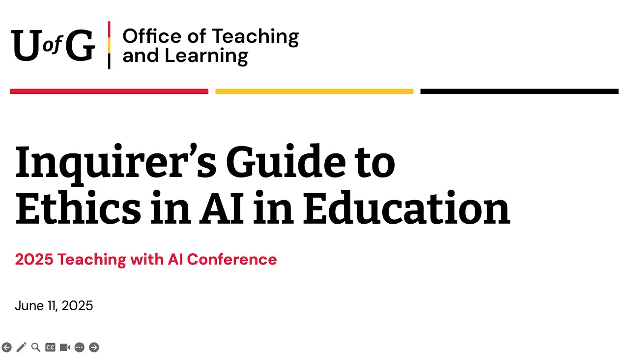 An Inquirer's Guide to Ethics in AI in Education