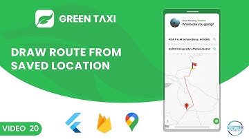 Draw Route From Saved Location || Taxi App Flutter