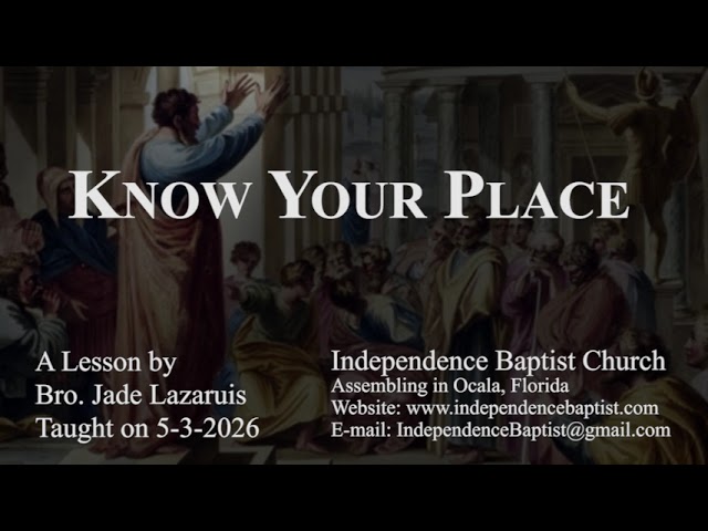 Know Your Place