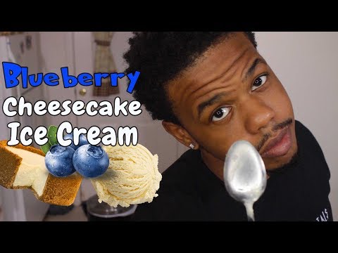 LOW CARB BLUEBERRY CHEESECAKE ICE CREAM