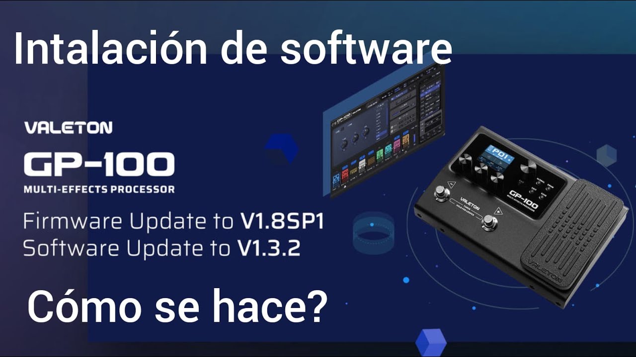 Valeton GP 100 software, como instalarlo??? - YouTube