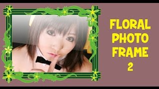 Drawing Digital Floral Photo Frame Idea with Corel Draw 2 screenshot 1