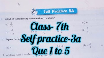 new learning composite mathematics class 7 self practice 3a |schand math class 7 solutions chapter 3