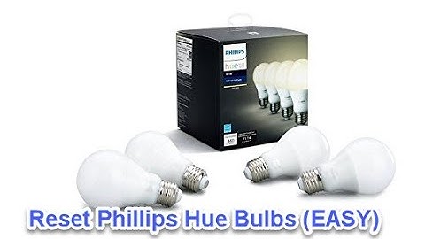 Resetting Phillips Hue Bulbs for Amazon Echo Devices