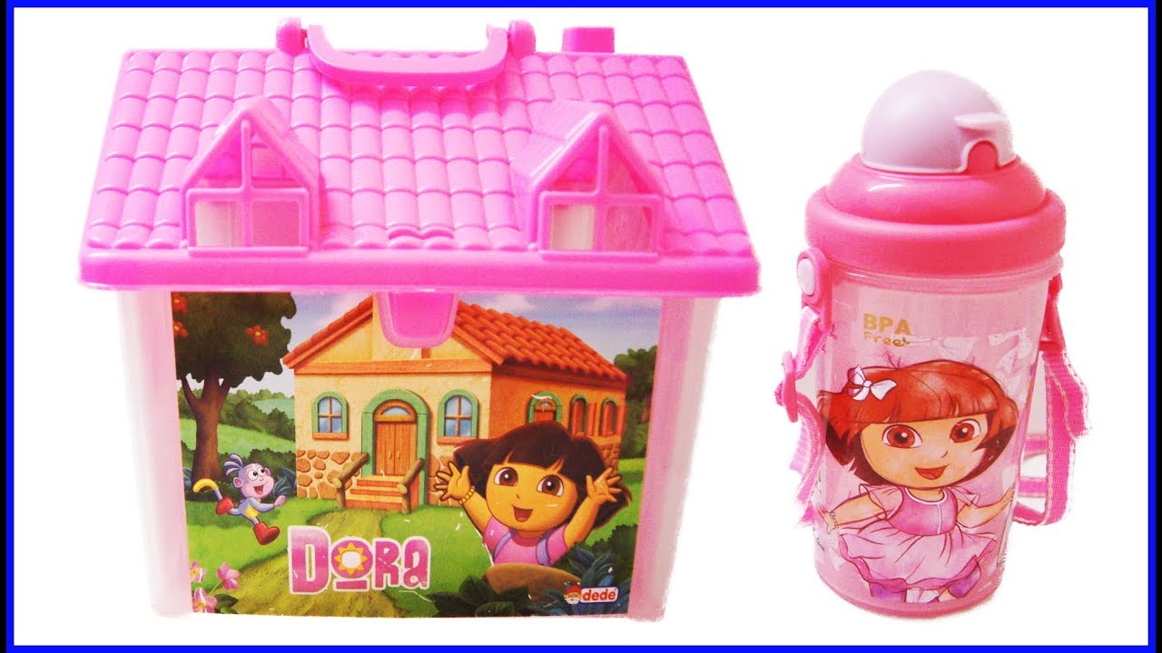 Surprise Dora House And Dora Water Bottle With Dora !Toys For Children