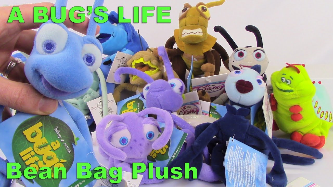 Disney Pixar Animal Kingdom a Bug's Life Bean Bag Plush Set of 5 for sale online 