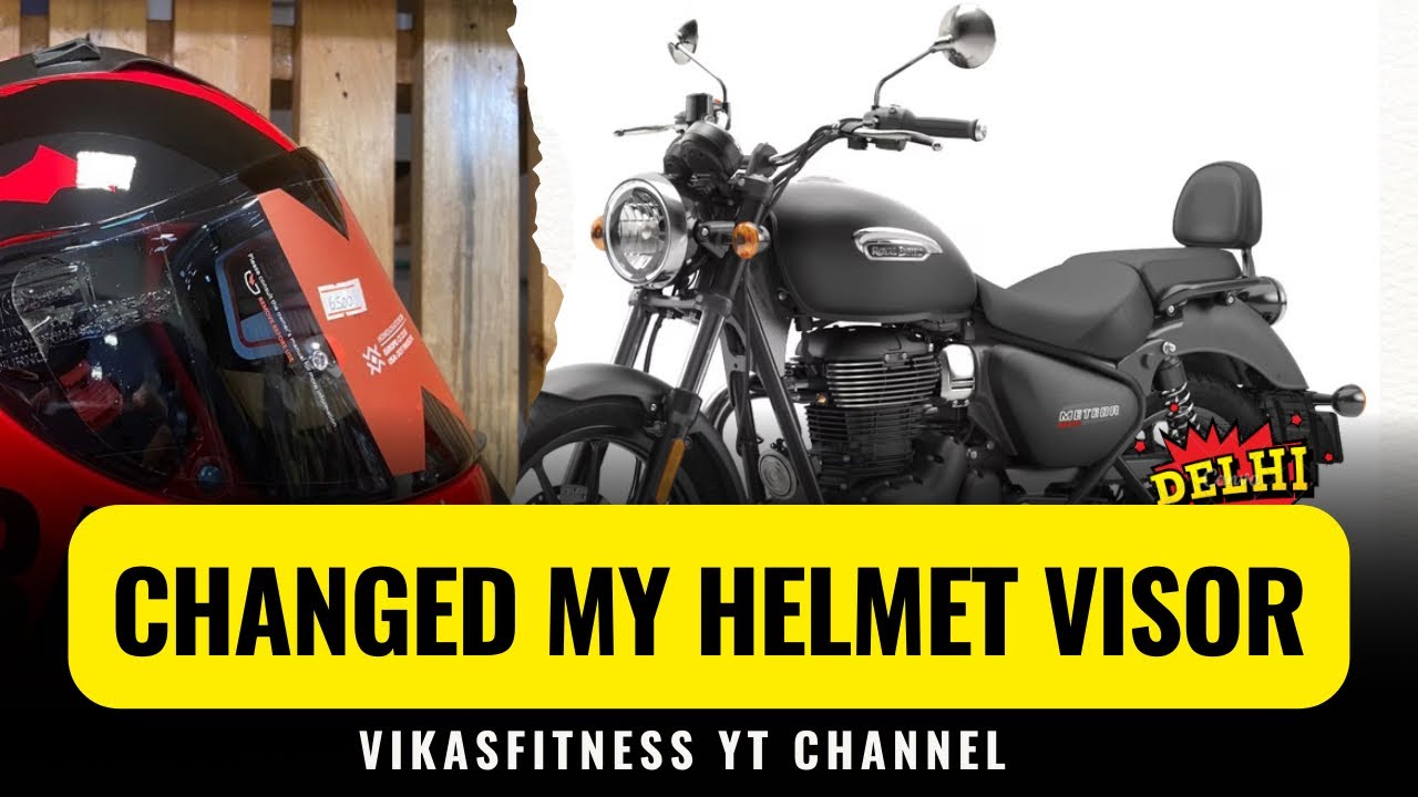 How To Change Visor | AXOR Helmet | Black Helmet & Visor | Change Visor Step By Step | Royal Enfield