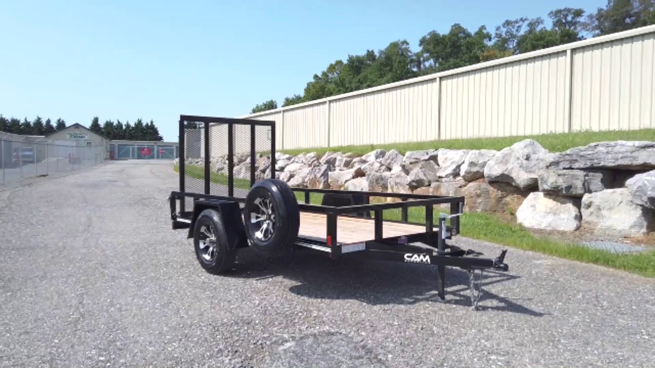 NEW 2020 CAM Superline 6x10 Utility Trailer w/ Aluminum Wheels YouTube