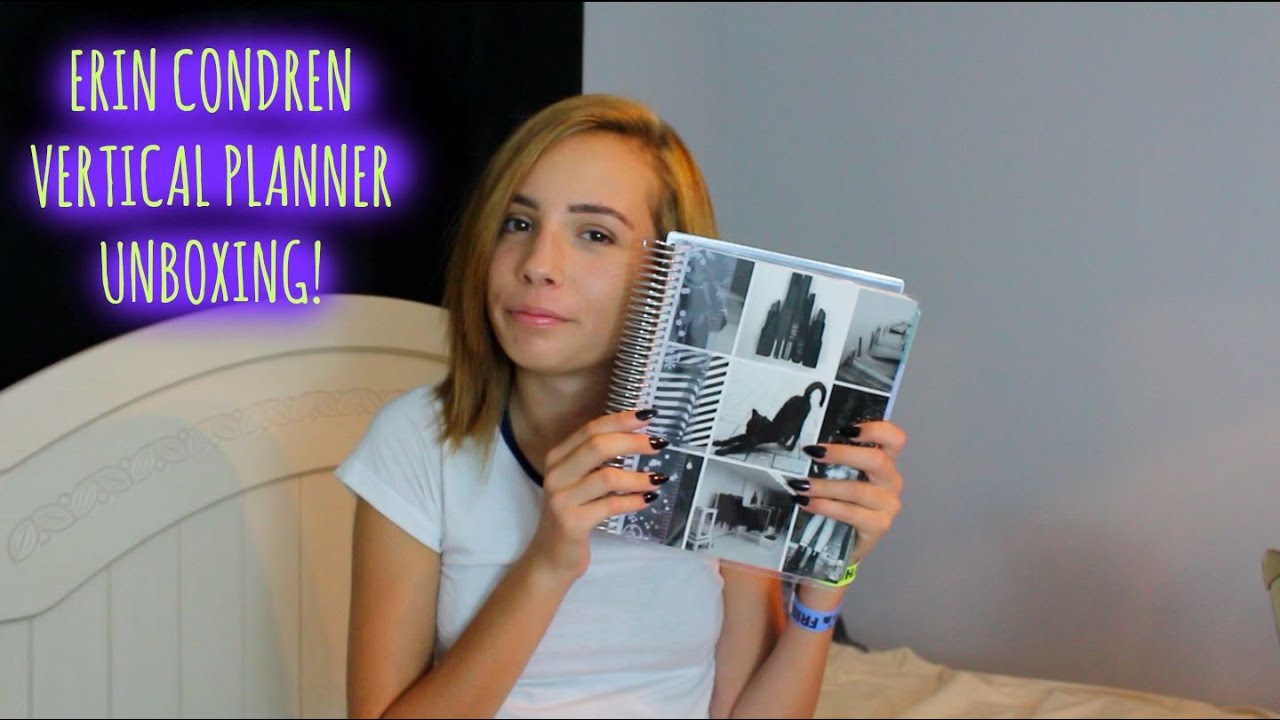 Erin Condren 2015-16 Life Planner Unboxing ♡ - YouTube