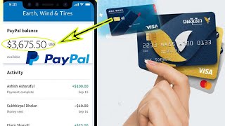 របៀបបង្កើត Paypal ភ្ជាប់ Visa Card, How to Verify your Credit Card in PayPal by #vuthsharer #visa