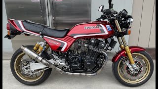 SSPファクトリー　CB750F（900エンジン）チタンマフラーワンオフ製作