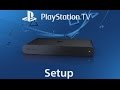 Playstation tv  how to setup