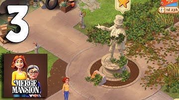 Merge Mansion - Gameplay Walkthrough Part 3 - Improvements (Android, iOS)