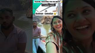 “Boatman ne sabko hansa diya 😂 Bhedaghat Jabalpur ka funniest moment!”