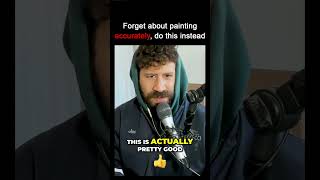 Stop painting accurately ⚠️ #artists #arttube #shorts