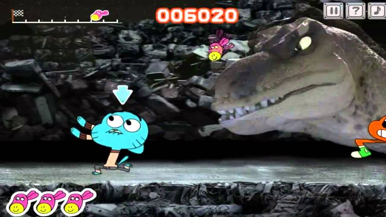 GUMBALL GAMES DINO DONKEY DASH CARTOON NETWORK YouTube