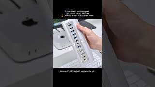 9-in-1 USB 3.2 Data Hub, Power Adapter NOT Included, Powered USB C Hub with 3 x USB-C 10Gbps